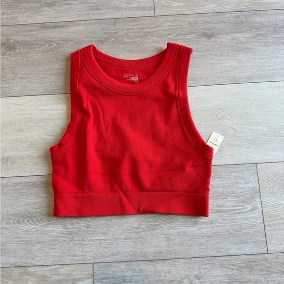 American Eagle OFFLINE BY AERIE SEAMLESS HIGH NECK SPORTS BRA women's size L - Picture 1 of 4